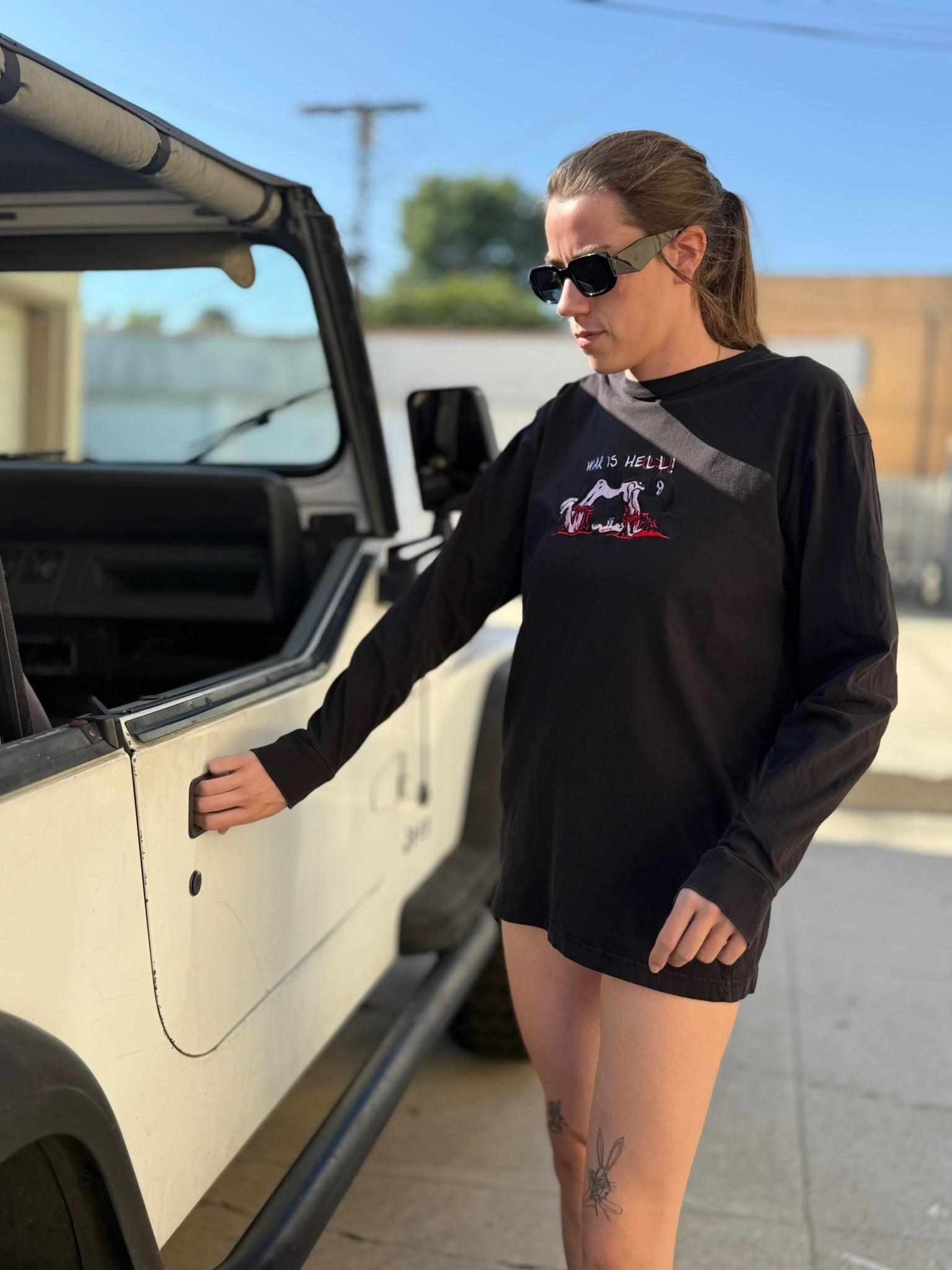 WAR IS HELL!! Black Long Sleeve