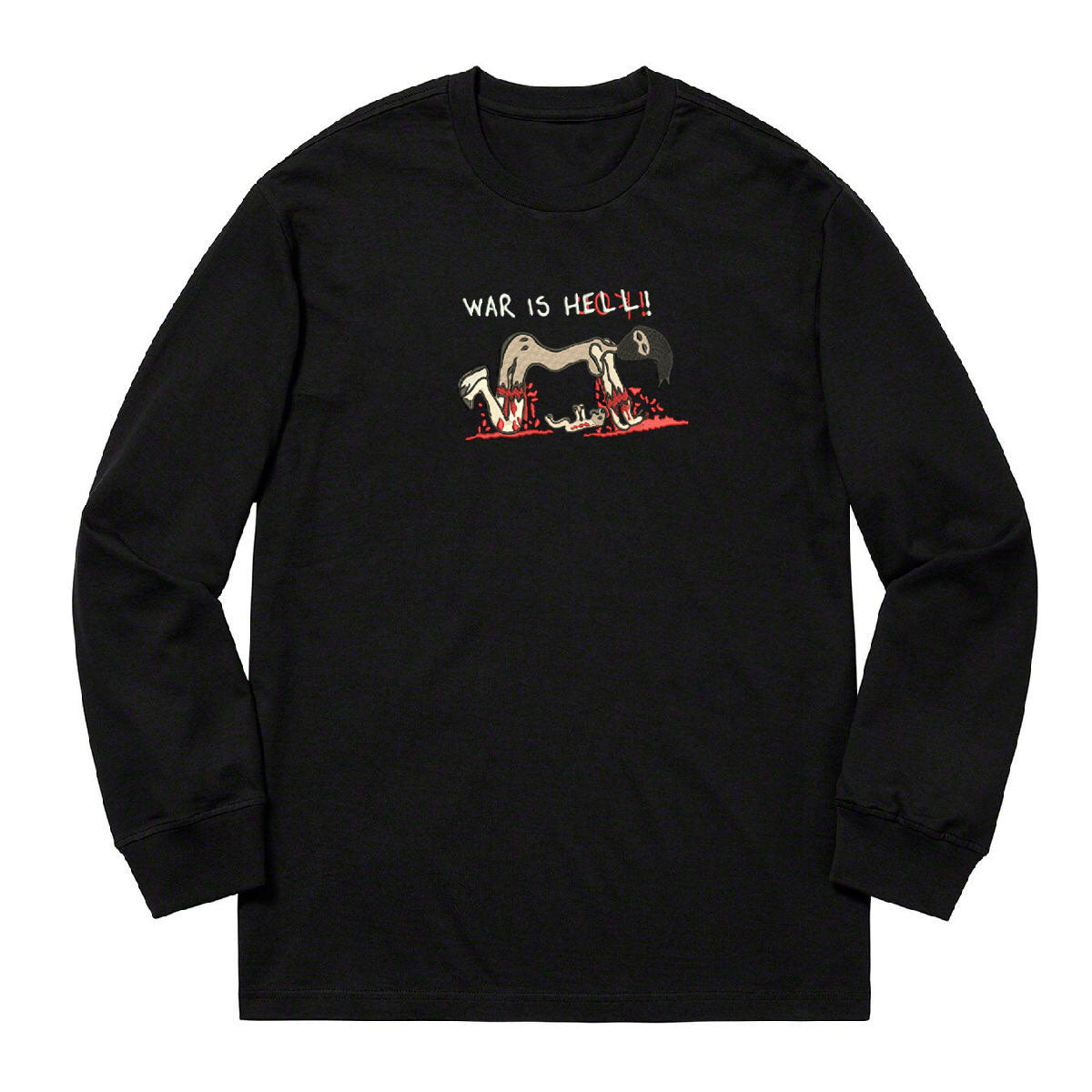 WAR IS HELL!! Black Long Sleeve
