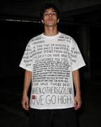 Hand-Painted Text Tee